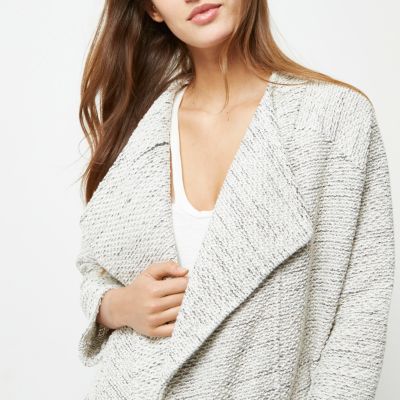 Light grey waterfall jacket